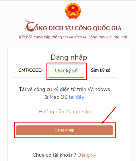 Cách đăng ký chữ điện tử trên dịch vụ công
