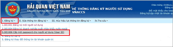 Đăng ký chữ ký số khai Hải quan điện tử