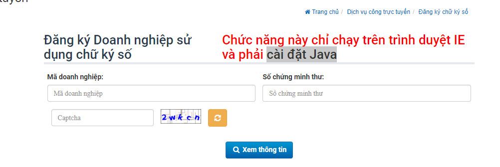 Đăng ký chữ ký số cho doanh nghiệp
