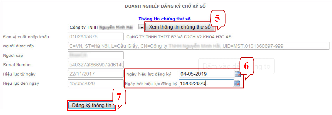 Đăng ký chữ ký số cho doanh nghiệp